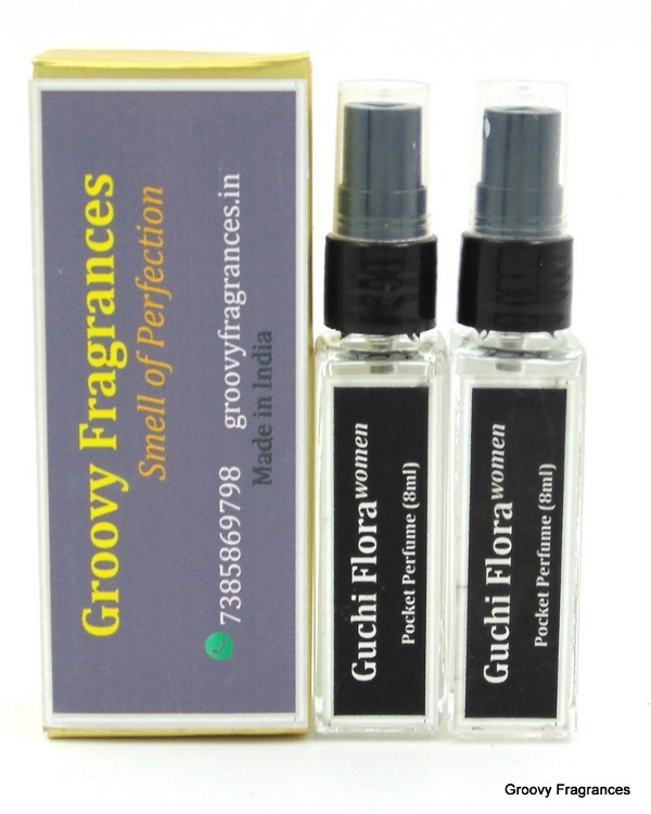 Groovy Fragrances Guchi Flora Long Lasting Pocket Perfume 8ML (Pack of 2) | For Women | By Groovy Fragrances - 8ML