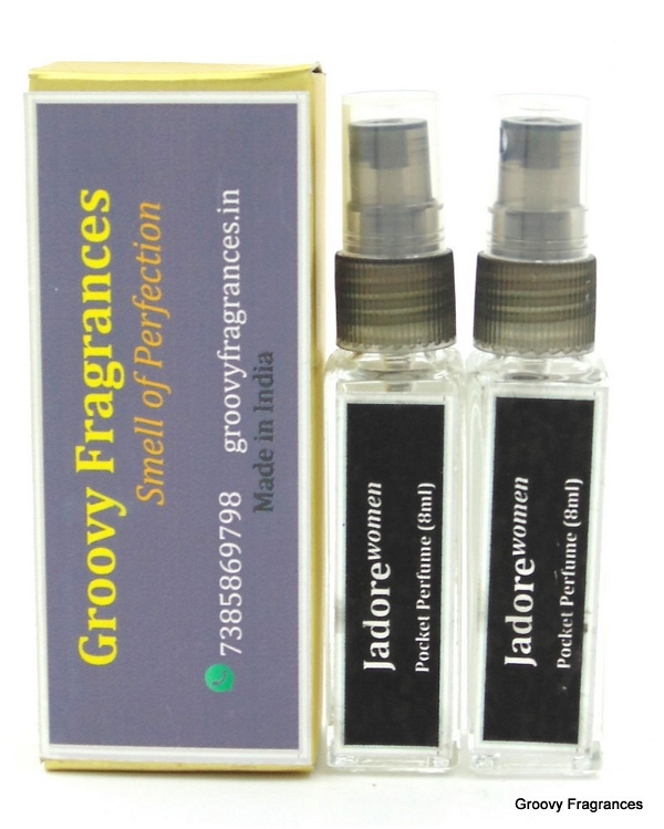 Groovy Fragrances Jadore Long Lasting Pocket Perfume 8ML (Pack of 2) | For Women | By Groovy Fragrances - 8ML