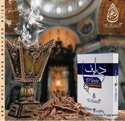 Al Nuaim Bakhoor D'Love Pure Premium Quality Made In India product - 40 gms - 40GM