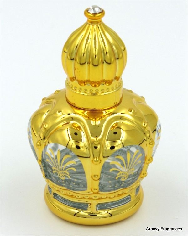 Groovy Fragrances Exclusive Golden Fancy Designer Bottle Empty Attar Bottle D19 - Type 4