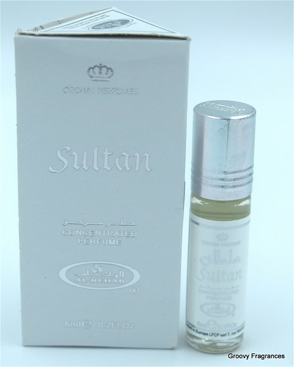 Al Rehab Sultan Crown Perfumes Roll-On Attar Free from ALCOHOL - 6ML