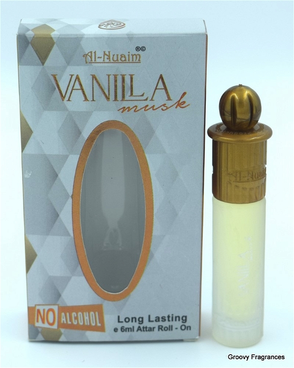 Al Nauim Al Nuaim Vanilla Musk Perfume Roll-On Attar Free from ALCOHOL - 6ML