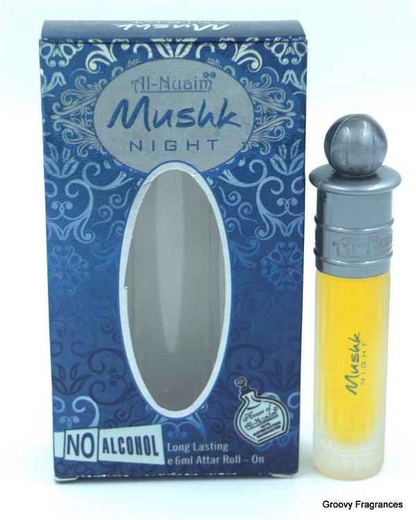 Al Nuaim Musk Night Perfume Roll-On Attar Free from ALCOHOL - 6ML