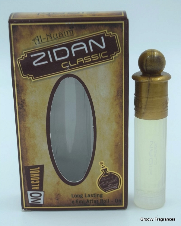 Al Nuaim Zidan Classic Perfume Roll-On Attar Free from ALCOHOL - 6ML