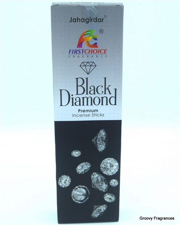 FIRSTCHOICE Black Diamond Original Premium INCENSE STICKS Long Lasting Mesmerizing Scent Luxury Perfume Agarbatti | NO CHARCOAL - 100GM