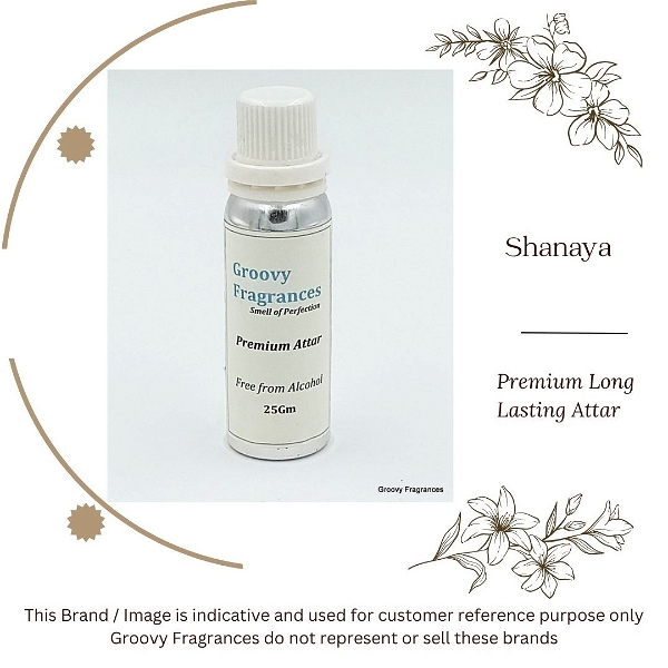 Groovy Fragrances Shanaya Long Lasting Perfume Roll-On Attar | For Men | Alcohol Free - 25Gm