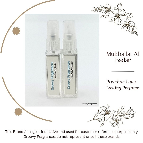 Groovy Fragrances Mukhallat Al Badar Men Long Lasting Pocket Perfume 8ML (Pack of 2) | For Men - 8ML