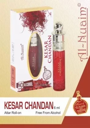 Al-Nuaim Al Nuaim Kesar Chandan Perfume Roll-On Attar Free from ALCOHOL - 6ML