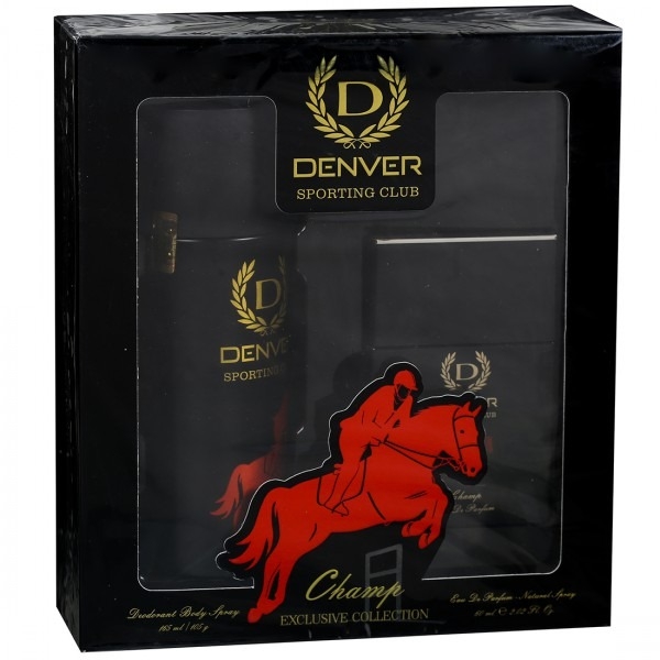 Denver Sporting Club Champ Gift Pack | Eau De Parfum | Deodrant | Men - 60Ml+165ML