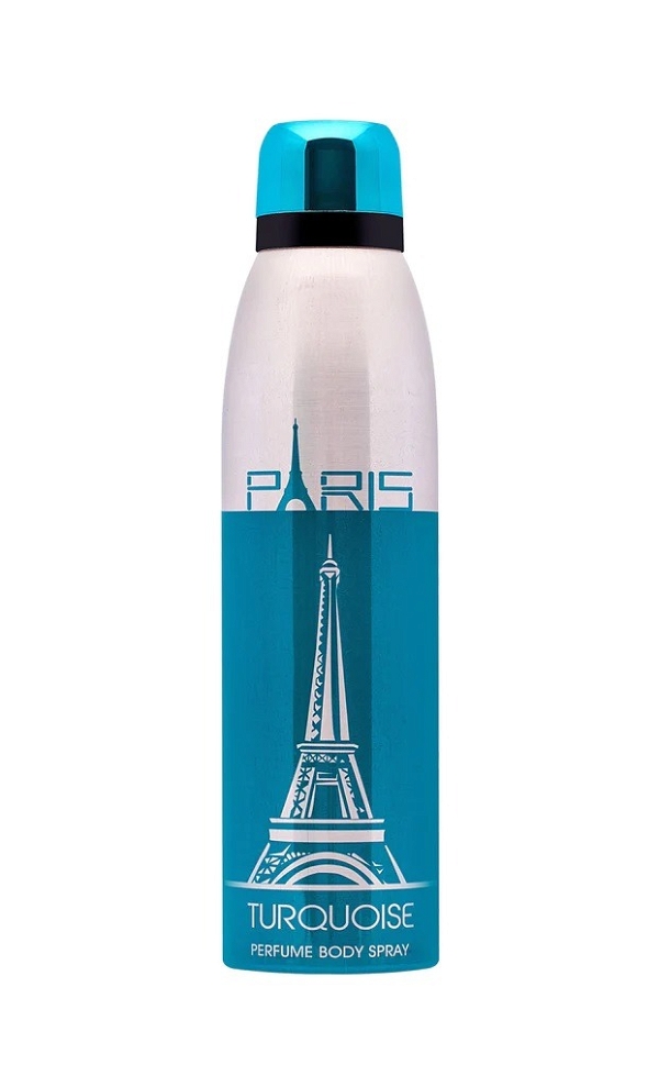 Deodorant PARIS TURQUOISE Perfume Body Spray (200ML, Pack of 1) - 200ML
