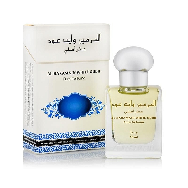 Al Haramain White Oudh Pure Perfume Roll-On Attar Free from ALCOHOL - 15ML