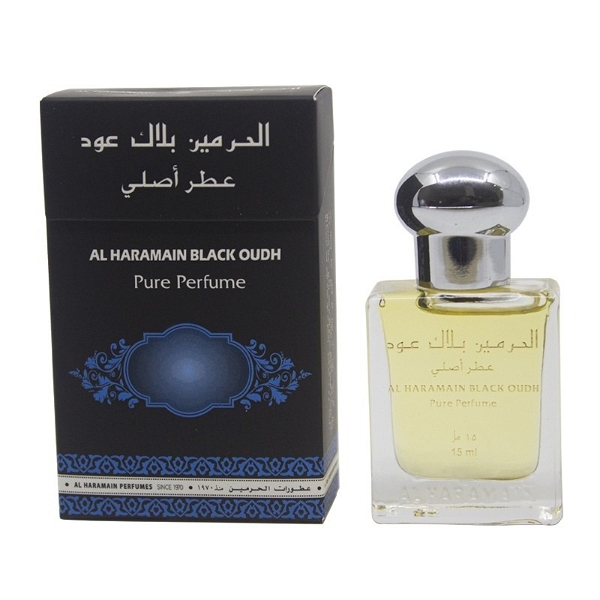 Al Haramain Black Oudh Pure Perfume Roll-On Attar Free from ALCOHOL - 15ML