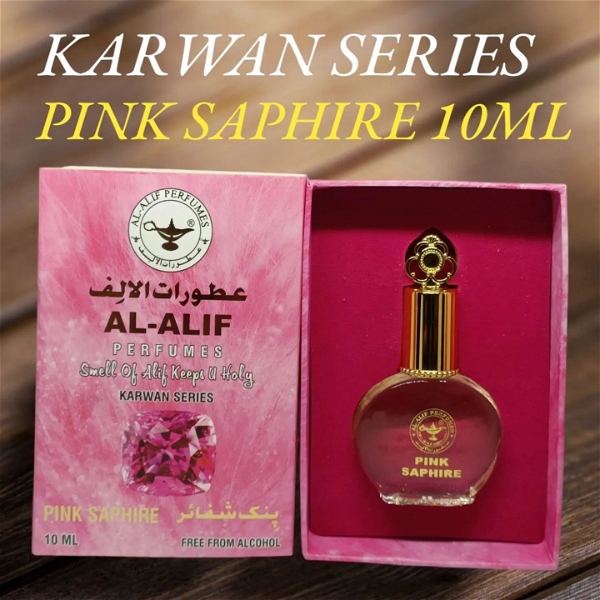 Al Alif PINK SAPHIRE Karwan Series Perfume Roll-On Attar| For Women - 10ML