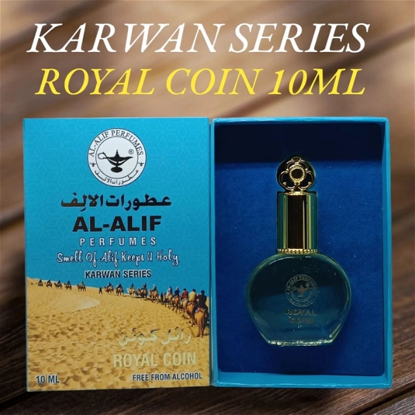 Al Alif ROYAL COIN Karwan Series Perfume Roll-On Attar - 10ML