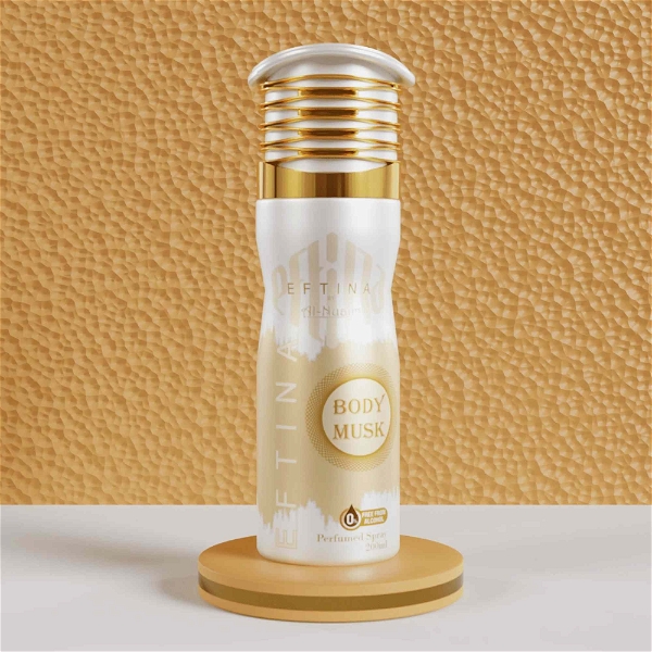 Al Nuaim Eftina Body Musk Perfumed Spray | Alcohol free - 200ML