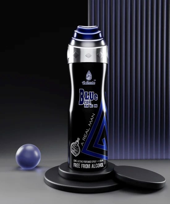 Al Nuaim Blue For Men Long Lasting Perfume Spray | Alcohol Free - 200ML