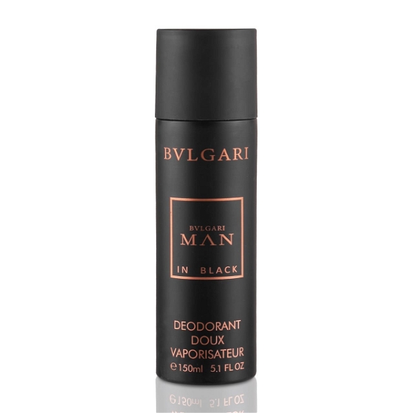BVLGARI MAN IN Black DEODORANT Doux Vaporisateur Spray - For Men - 150ML