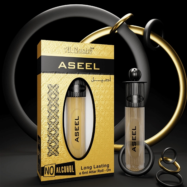 Al Nuaim aseel perfume roll-on attar free from alcohol - 6ML