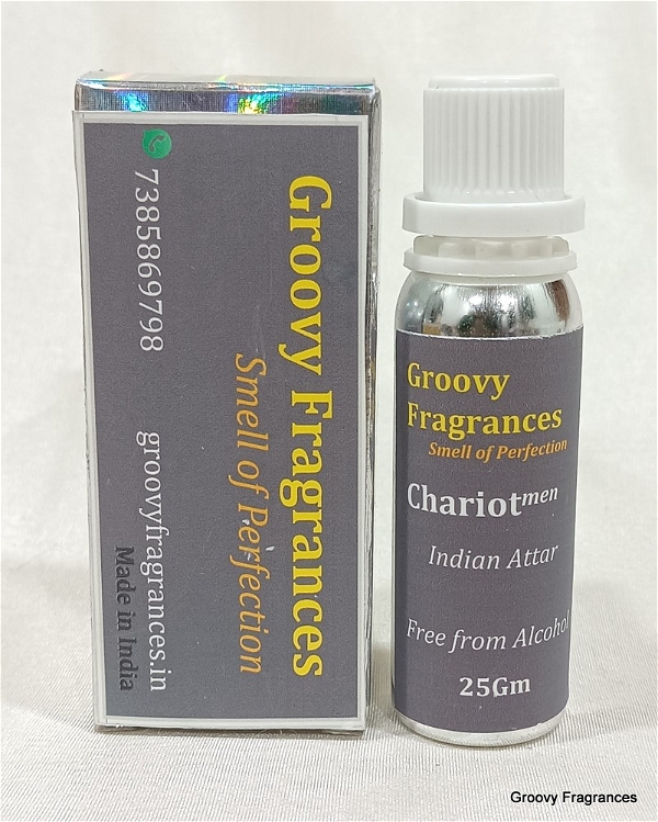 Groovy Fragrances Chariot Long Lasting Perfume Roll-On Attar | Indian Attars | Unisex | Alcohol Free by Groovy Fragrances - 25Gm