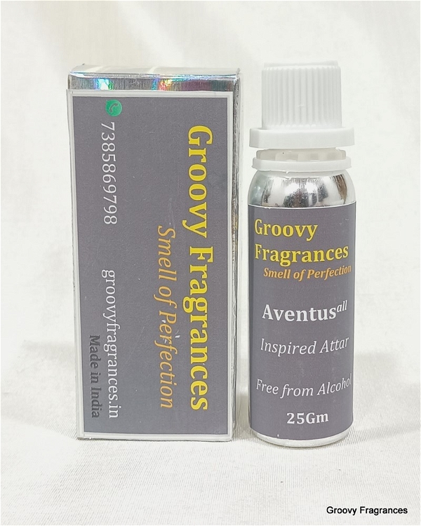 Groovy Fragrances Aventus Long Lasting Perfume Roll-On Attar | Unisex | Alcohol Free by Groovy Fragrances - 25Gm