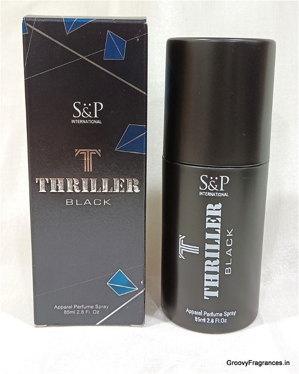 S&P International THRILLER Black Apparel Perfume Spray - 85ML
