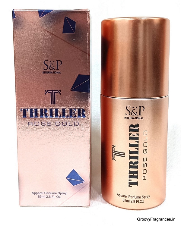 S&P International THRILLER Rose Gold Apparel Perfume Spray - 85ML