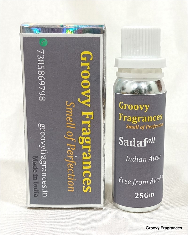 Groovy Fragrances Sadaf Long Lasting Perfume Roll-On Attar | Unisex | Alcohol Free by Groovy Fragrances - 25Gm