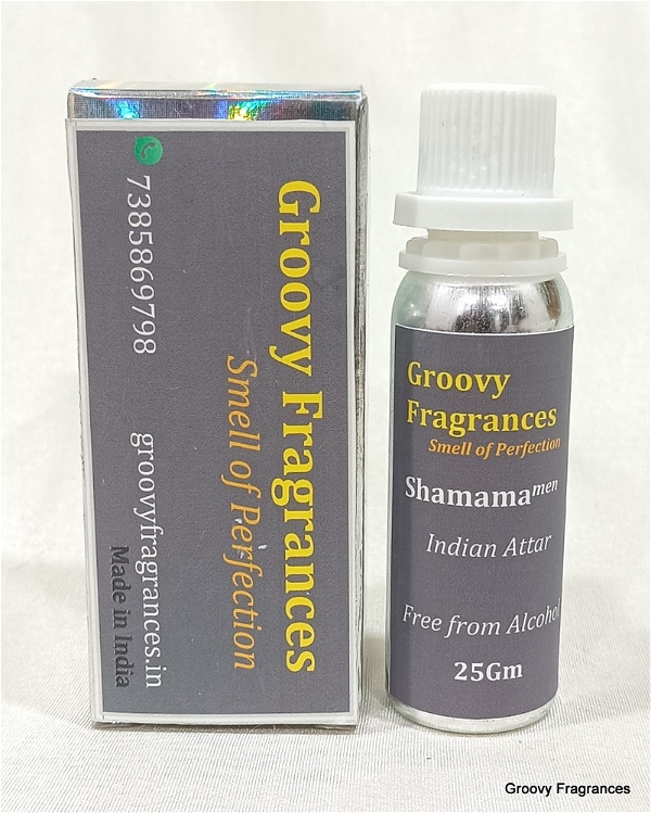 Groovy Fragrances Shamama Long Lasting Perfume Roll-On Attar | Indian Natural Attar | Alcohol Free by Groovy Fragrances - 25Gm