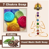  Hand Made 7 Chakara Coffee Soap - 80 Gram