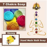 Hand Made 7 Chakara Soap - Honey - 80 Gram