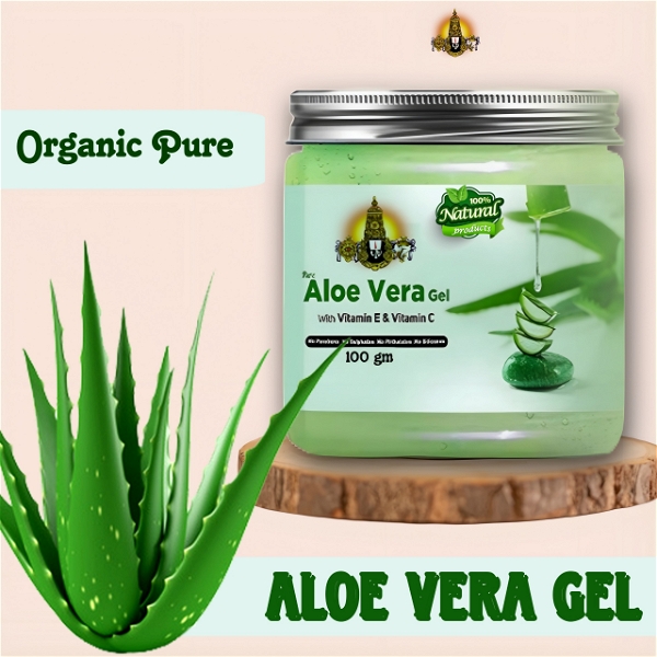 Organic Pure Aloe Vera Face Gel   - 100gram