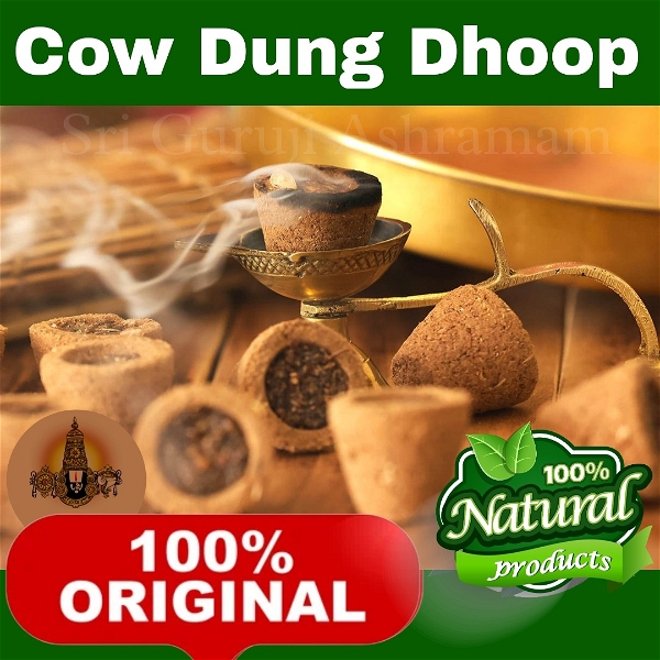 Cow Dung Dhoop / | Cow Dung sambrani Cups - பஞ்சகவ்ய கப் சாம்பிரா - 50 Pcs Box