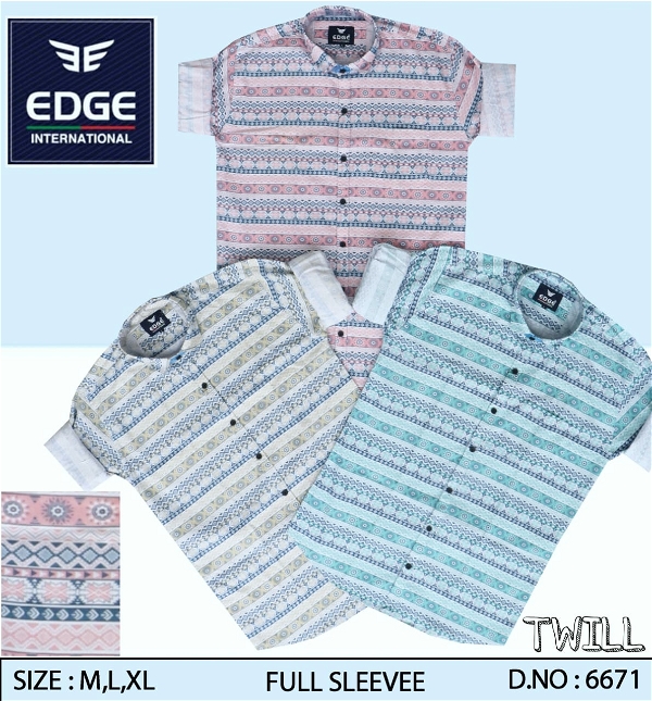 Fancy Twill Shirt 6671 - M L XL