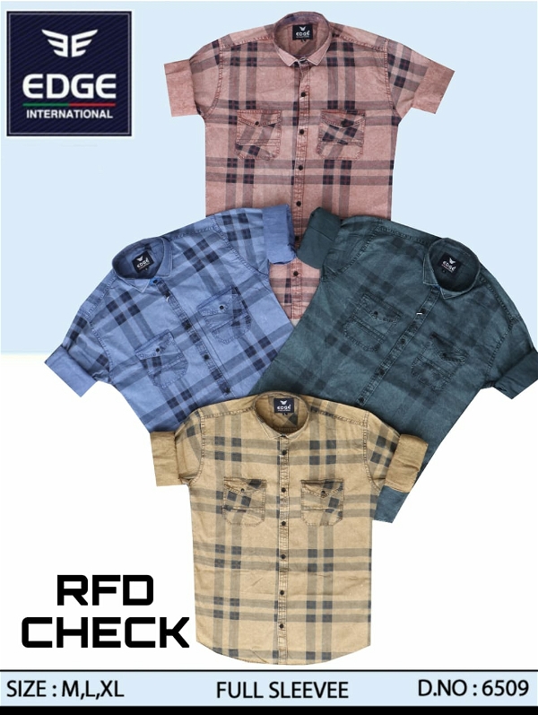  RFD Check Shirt 6509 - 4 . sizes : 3 (M L XL )