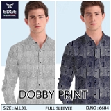 Dobby Print Shirt 6684 - M L XL