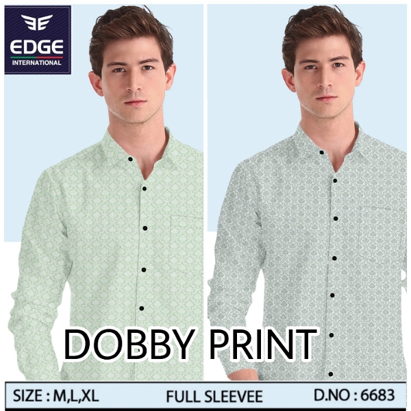 Dobby Print Shirt 6683