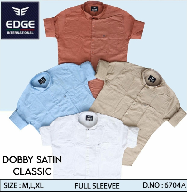 Dobby Satin Classic Shirt 6704A - 3 Sizes: 3 ( M L XL)