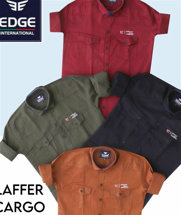 Laffer Cargo Double Pocket Shirt 6732 - 4 . Sizes: (M L XL)