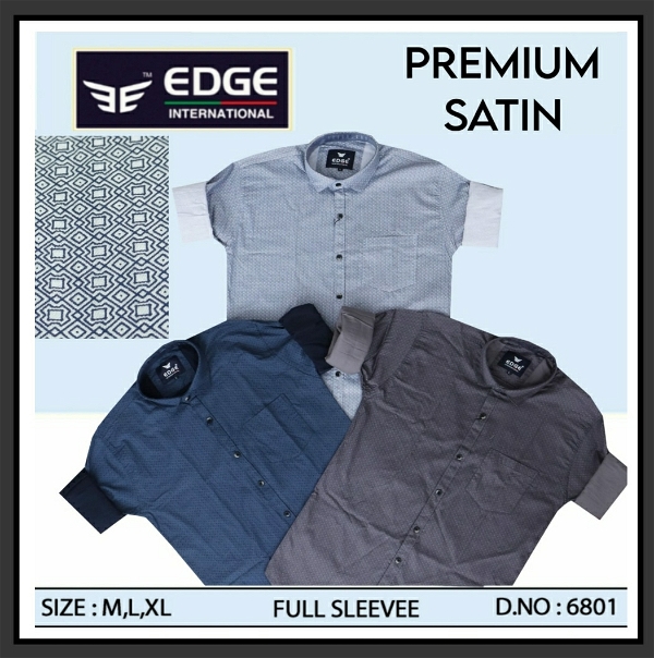 Premium Satin Shirt 6801 - 3. Sizes: 3 (M L XL)