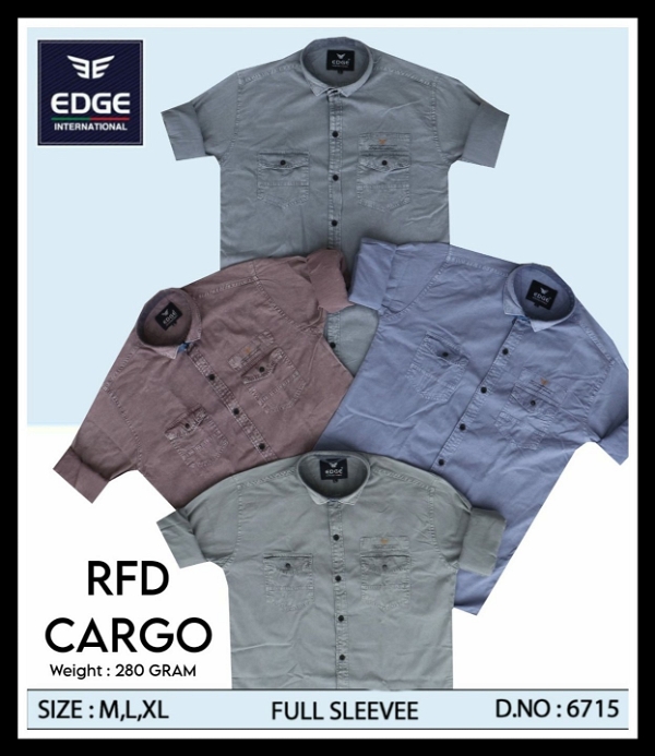 RFD Cargo Plain Shirt 6715 - 4 . Sizes : 3 ( M L XL)