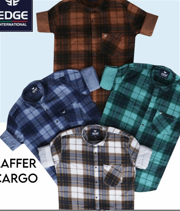Laffer Cargo Check Shirt 6789 - 4 . Sizes: 3 (M L XL)