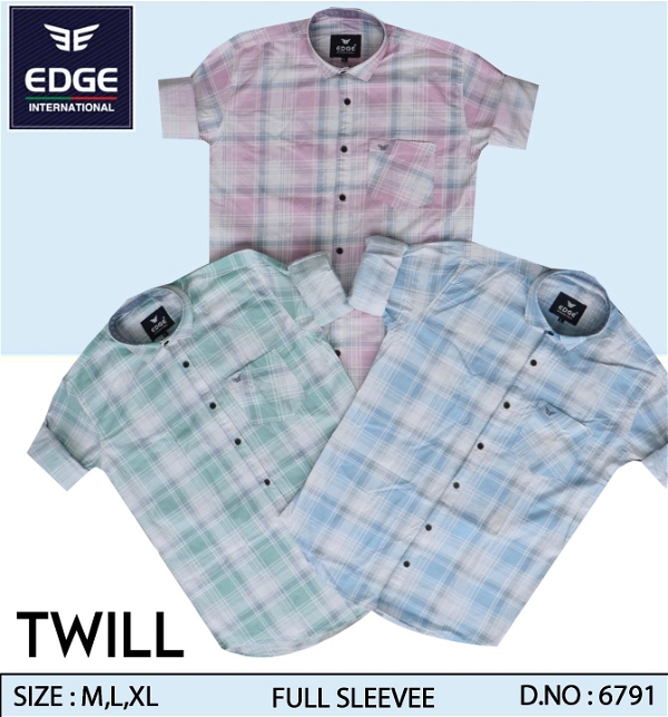 Fancy Twill Printed Shirt 6791 - 3.Sizes : 3( M,L,XL )
