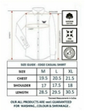 Fancy Twill Printed Shirt 6846 - 3 . Sizes: 4 ( M L XL XXL )