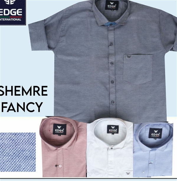Fancy Shemre Plain Shirt 6866 - 4 . Sizes: 3 ( M L XL )