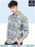 Digital Modal Rayon Printed Shirt 6927 - 3 . Sizes : 3 ( M L XL )