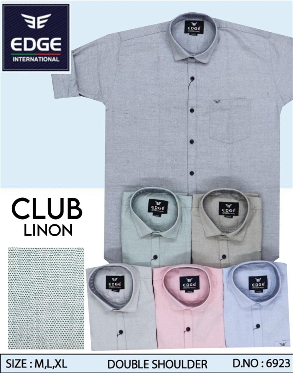 Club Linon Plain Shirt 6923 - 6 . Sizes : 3 ( M L XL )