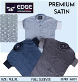 Premium 60's Satin Shirt 6801 - 3. Sizes: 3 (M L XL)