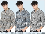 Digital Lycra Printed Shirt 6950 - 3 . Sizes : 3 ( M L XL )