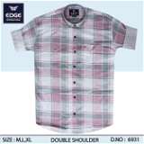 Fancy Twill Check Shirt 6931 - 3 . Sizes : 3 ( M L XL )
