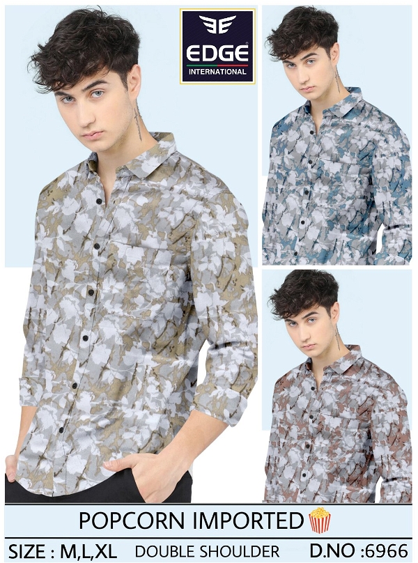 Popcorn Imported Printed Shirt 6966 - 3 . Sizes : 3 ( M L XL )